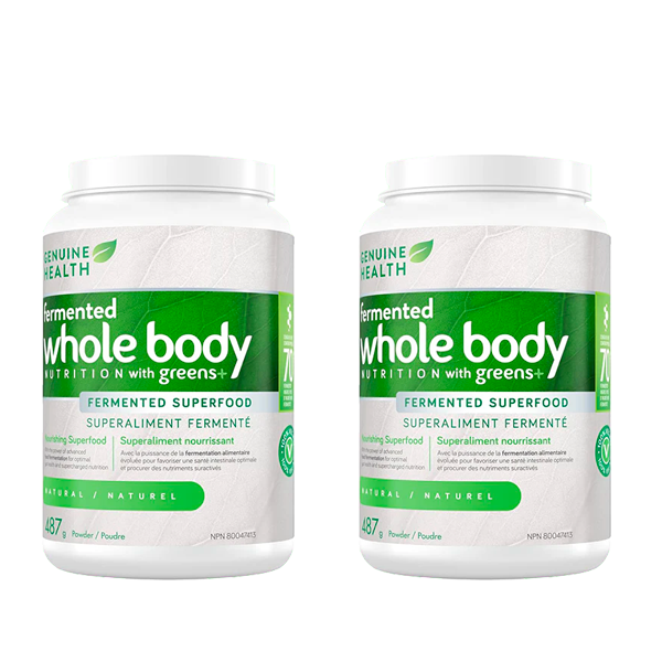 Genuine Health Greens+ Fermented Whole Body Nutrition - 2 Pack