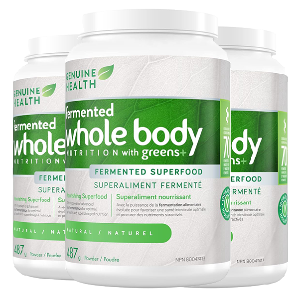 Genuine Health Greens+ Fermented Whole Body Nutrition - 3 Pack