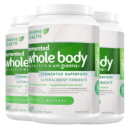 Genuine Health Greens+ Fermented Whole Body Nutrition - 3 Pack